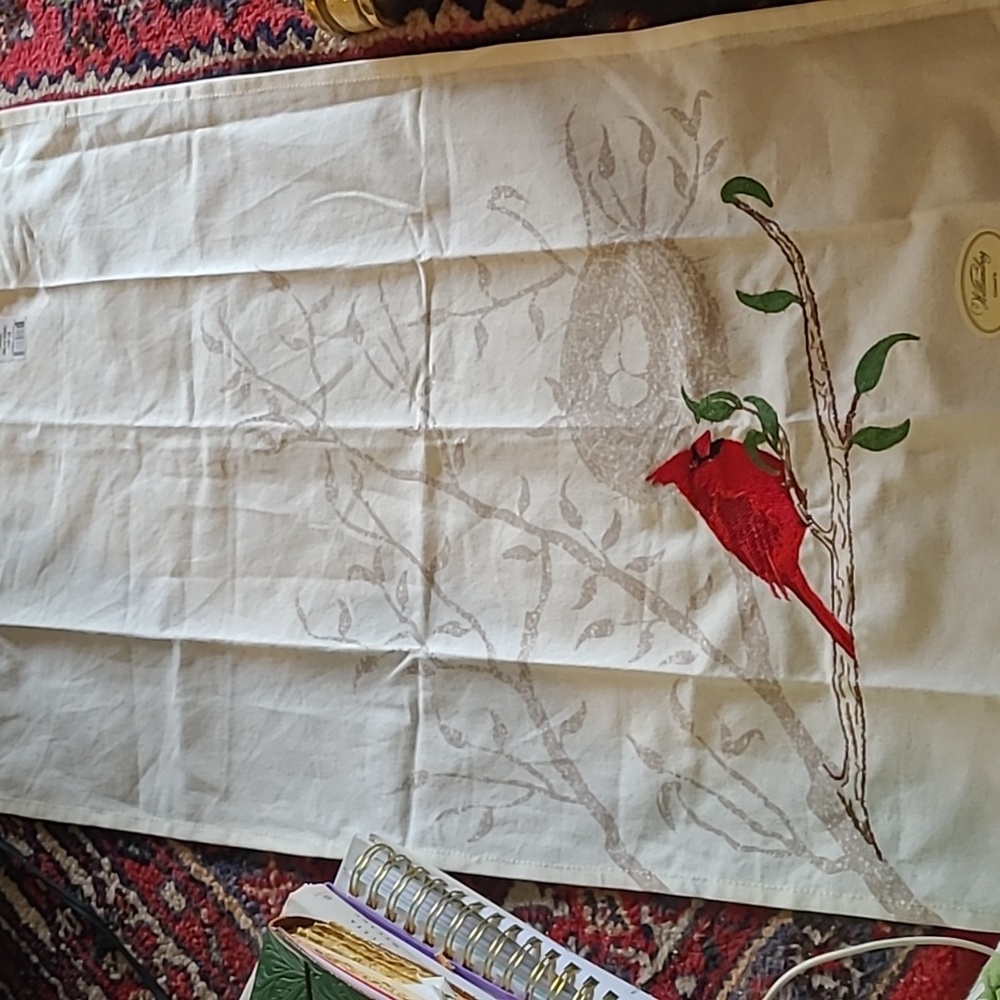 Colonial Williamsburg  cardinal tea towel